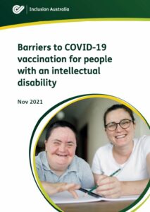 Cover image for COVID-19 vaccine submission with two people smiling whilst writing
