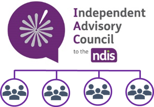 The Independent Advisory Council logo with four sub-groups