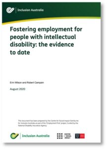 Fostering employment report - coverpage